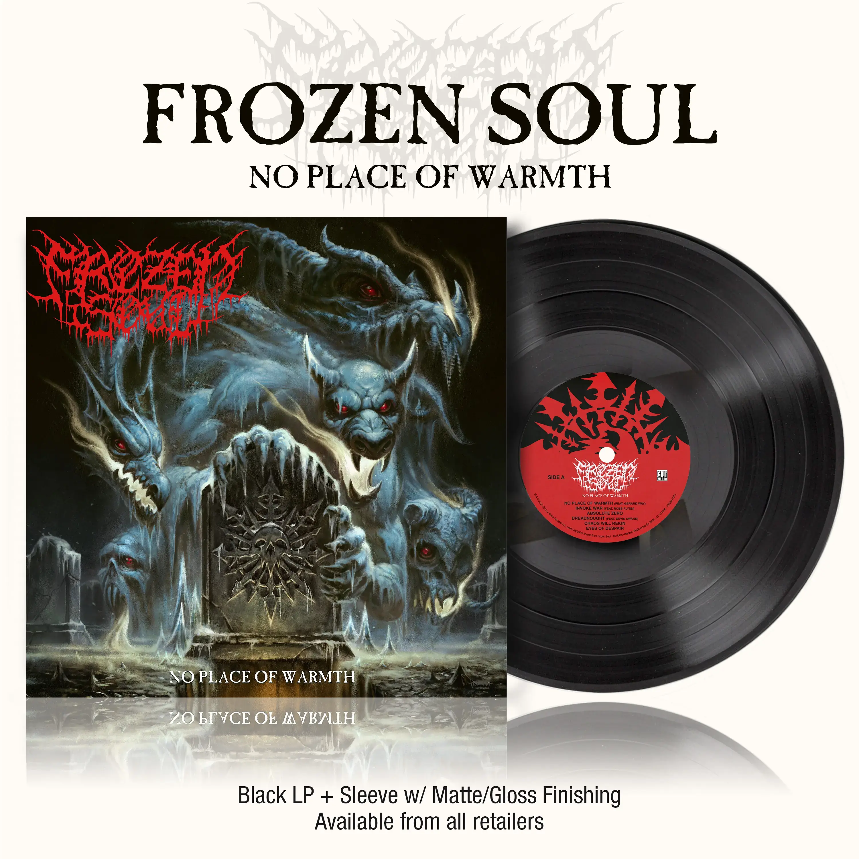FROZEN SOUL · No Place Of Warmth | BLACK LP · Bild 2 FROZEN SOUL · No Place Of Warmth | BLACK LP (Death Metal Vinyl) · Bild 2