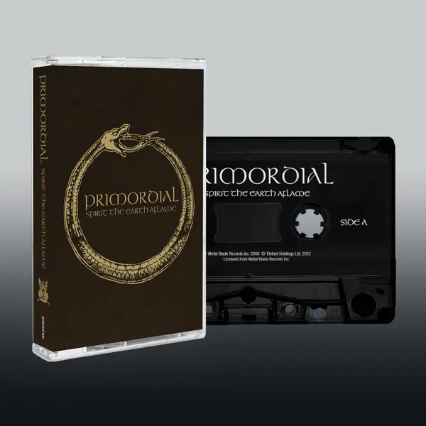 PRIMORDIAL · Spirit The Earth Aflame | BLACK TAPE PRIMORDIAL · Spirit The Earth Aflame | BLACK TAPE (Black Metal/Pagan Metal Tapes)