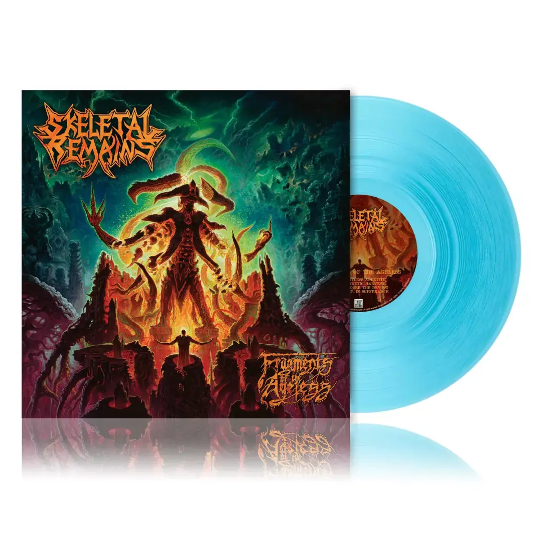 SKELETAL REMAINS - Fragments of the Ageless · TRANSPARENT LIGHT BLUE LP (Death Metal Vinyl)