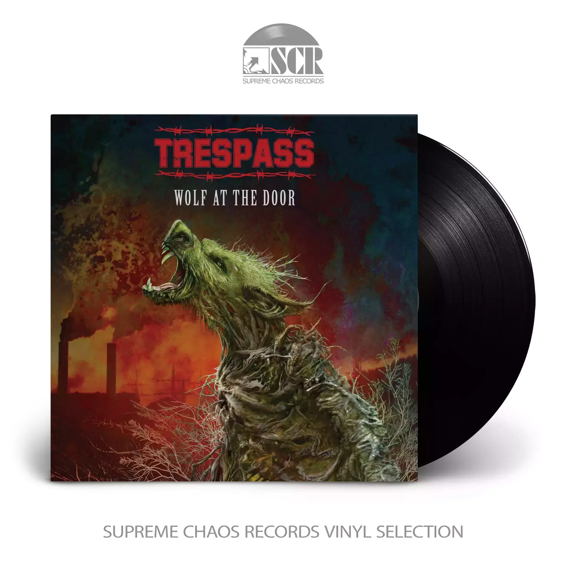 TRESPASS · Wolf At The Door | BLACK LP (Heavy Metal Vinyl)