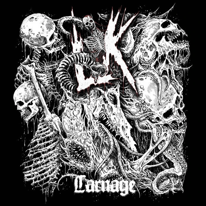 LIK · Carnage | RED/BLACK LP (Death Metal Vinyl) · Bild 1