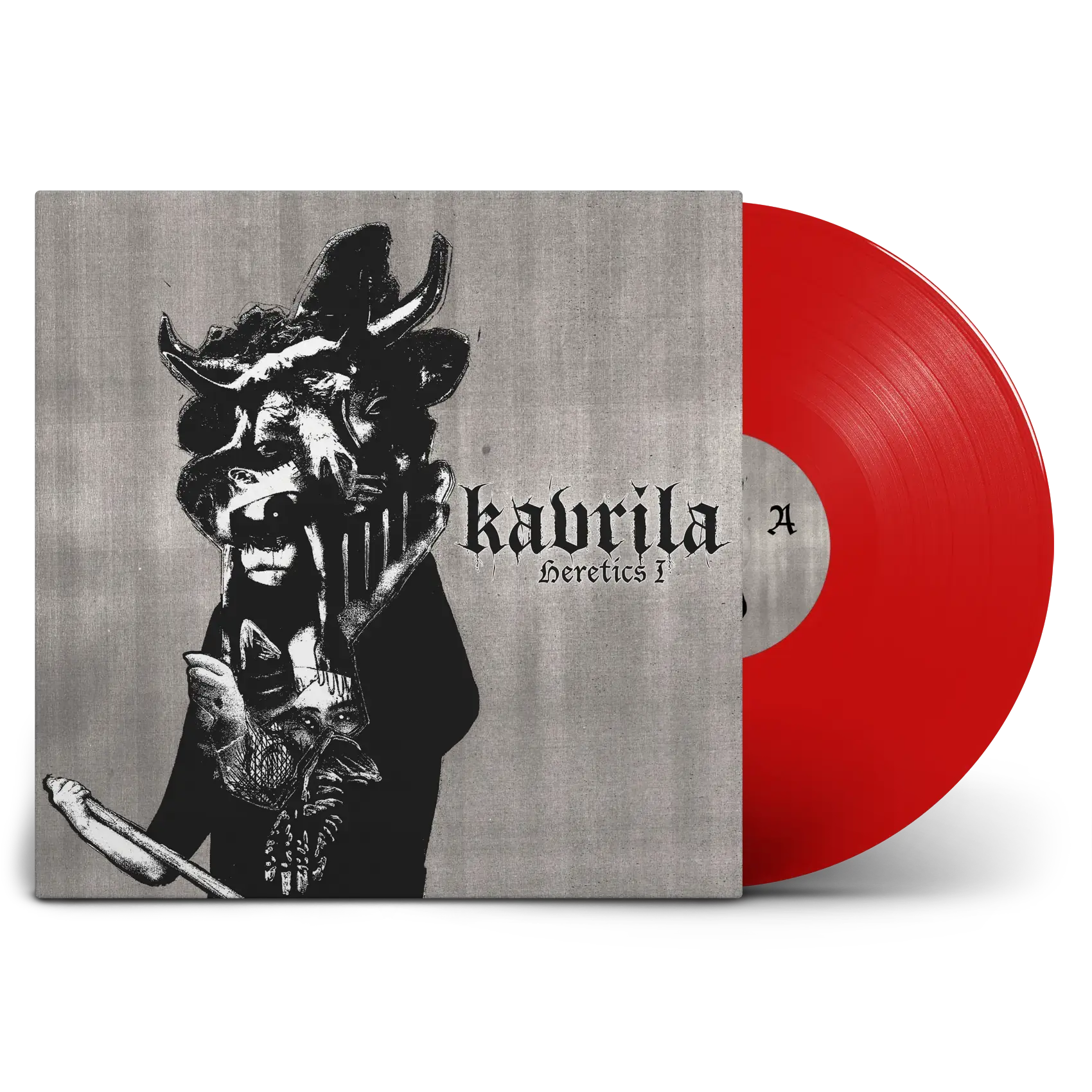 KAVRILA - Heretics I · TRANSPARENT RED LP KAVRILA - Heretics I · TRANSPARENT RED LP (Sludge/Doom Metal/Black Metal/Hardcore Vinyl)
