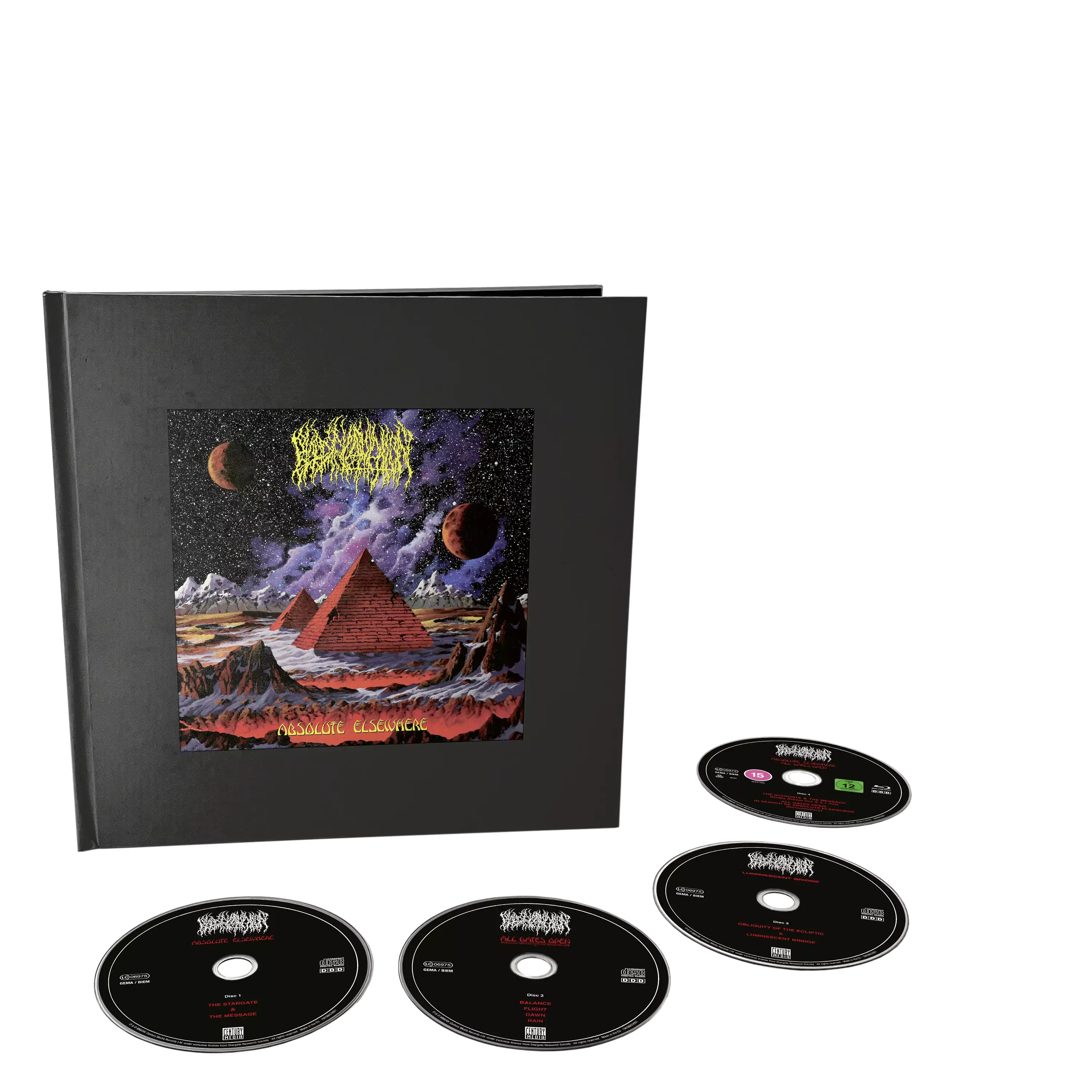 BLOOD INCANTATION - Absolute Elsewhere · LIMITED DELUXE 3CD + BLU-RAY ARTBOOK BLOOD INCANTATION - Absolute Elsewhere · LIMITED DELUXE 3CD + BLU-RAY ARTBOOK (Cosmic Death Metal CDs)