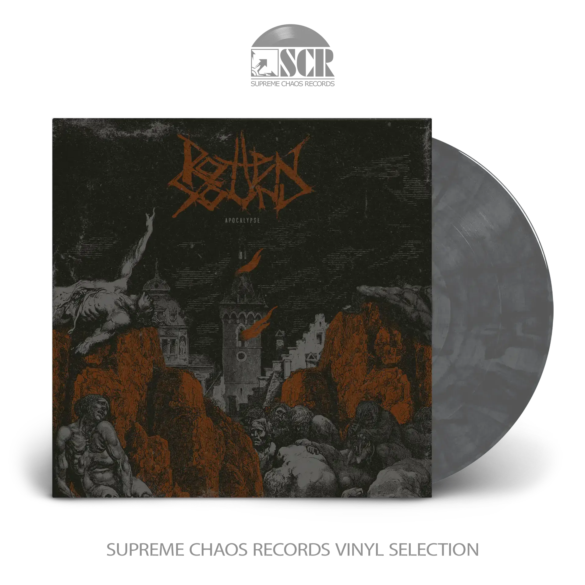 ROTTEN SOUND - Apocalypse · SILVER/BLACK LP ROTTEN SOUND - Apocalypse · SILVER/BLACK LP (Grind Core Vinyl)