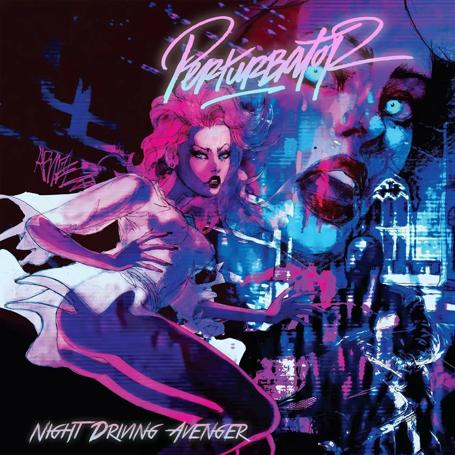PERTURBATOR - Night Driving Avenger · BLACK LP (Darkwave Vinyl) · Bild 1