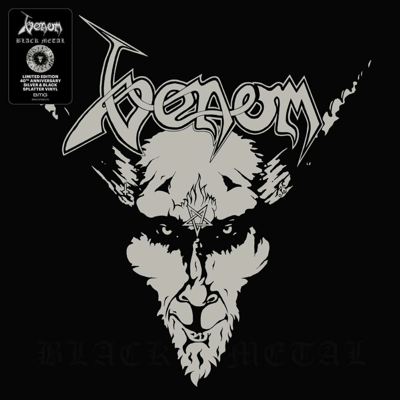 VENOM - Black Metal · SILVER/BLACK LP (Black Metal Vinyl) · Bild 1