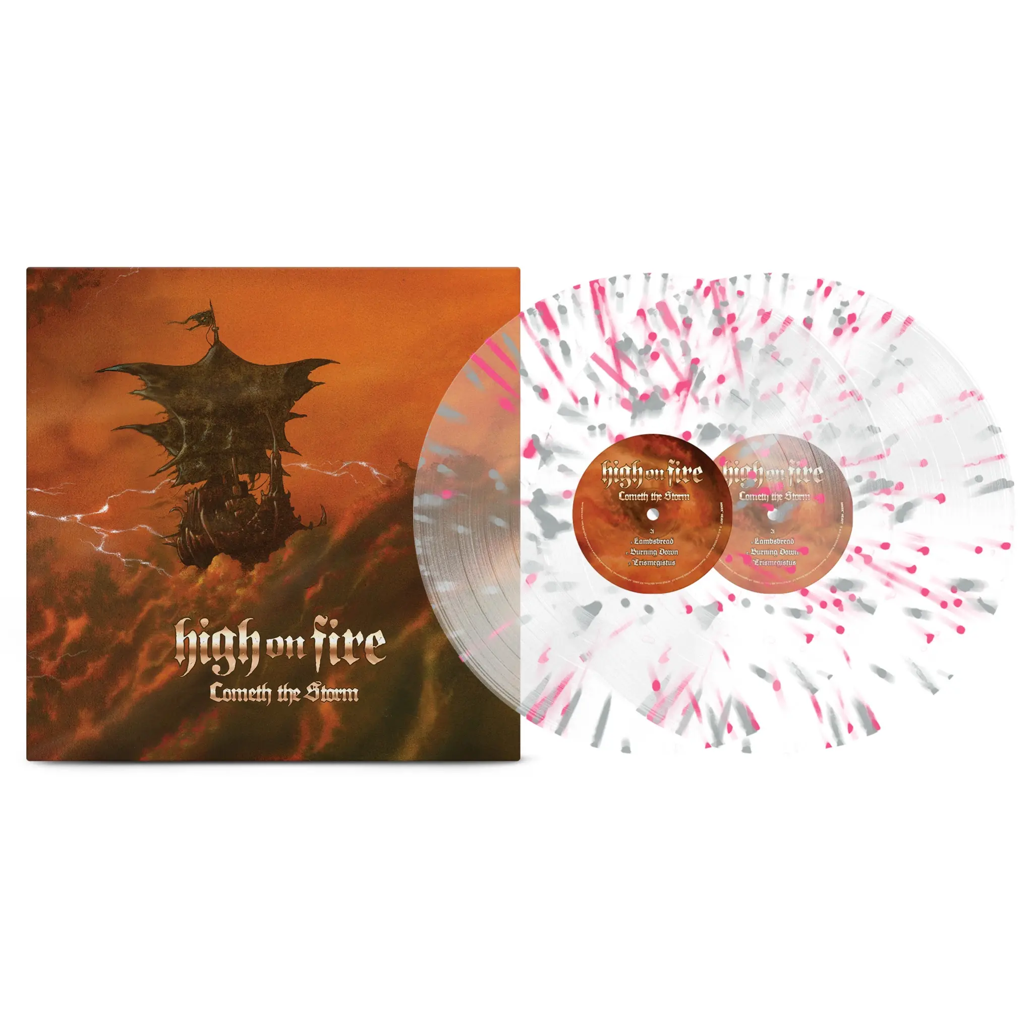 HIGH ON FIRE - Cometh The Storm · CLEAR/HOT PINK/SILVER SPLATTER 2LP HIGH ON FIRE - Cometh The Storm · CLEAR/HOT PINK/SILVER SPLATTER 2LP (Sludge Metal Vinyl)