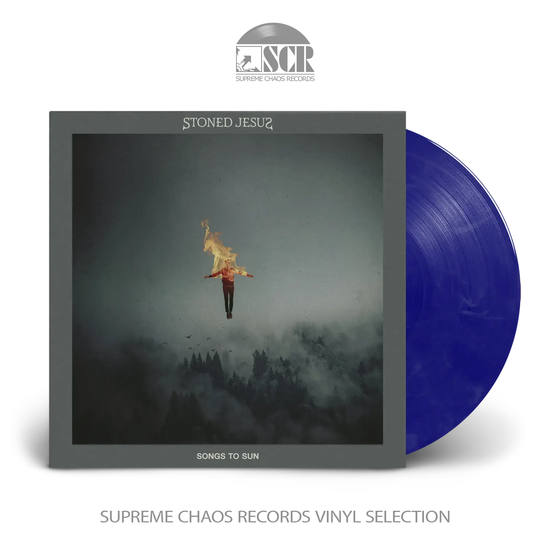 STONED JESUS - Songs To Sun · BLUE/BLACK/WHITE LP STONED JESUS - Songs To Sun · BLUE/BLACK/WHITE LP (Stoner Metal/Doom Metal/Sludge Vinyl)
