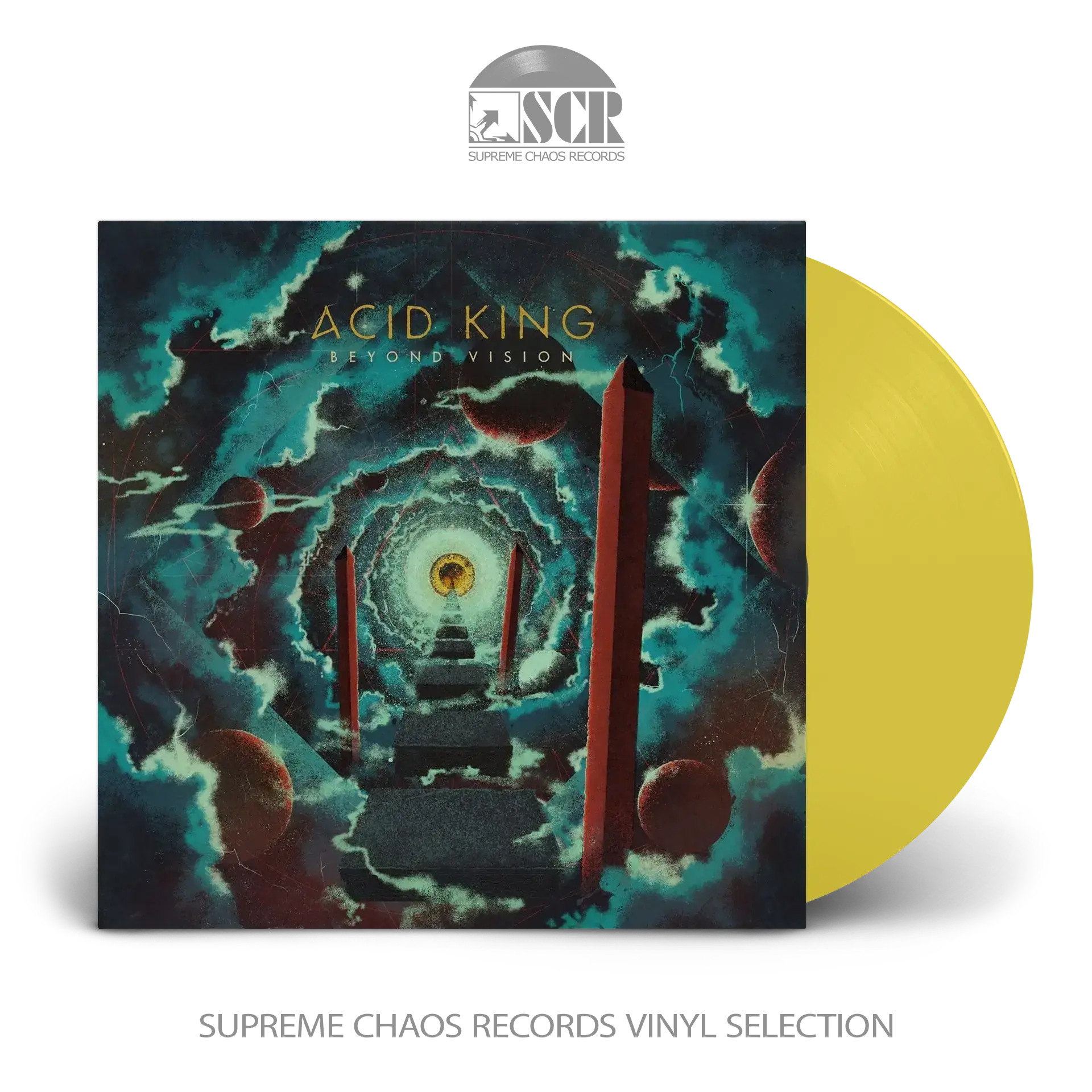 ACID KING - Beyond Vision · TRANSPARENT YELLOW LP (Stoner Rock Vinyl)