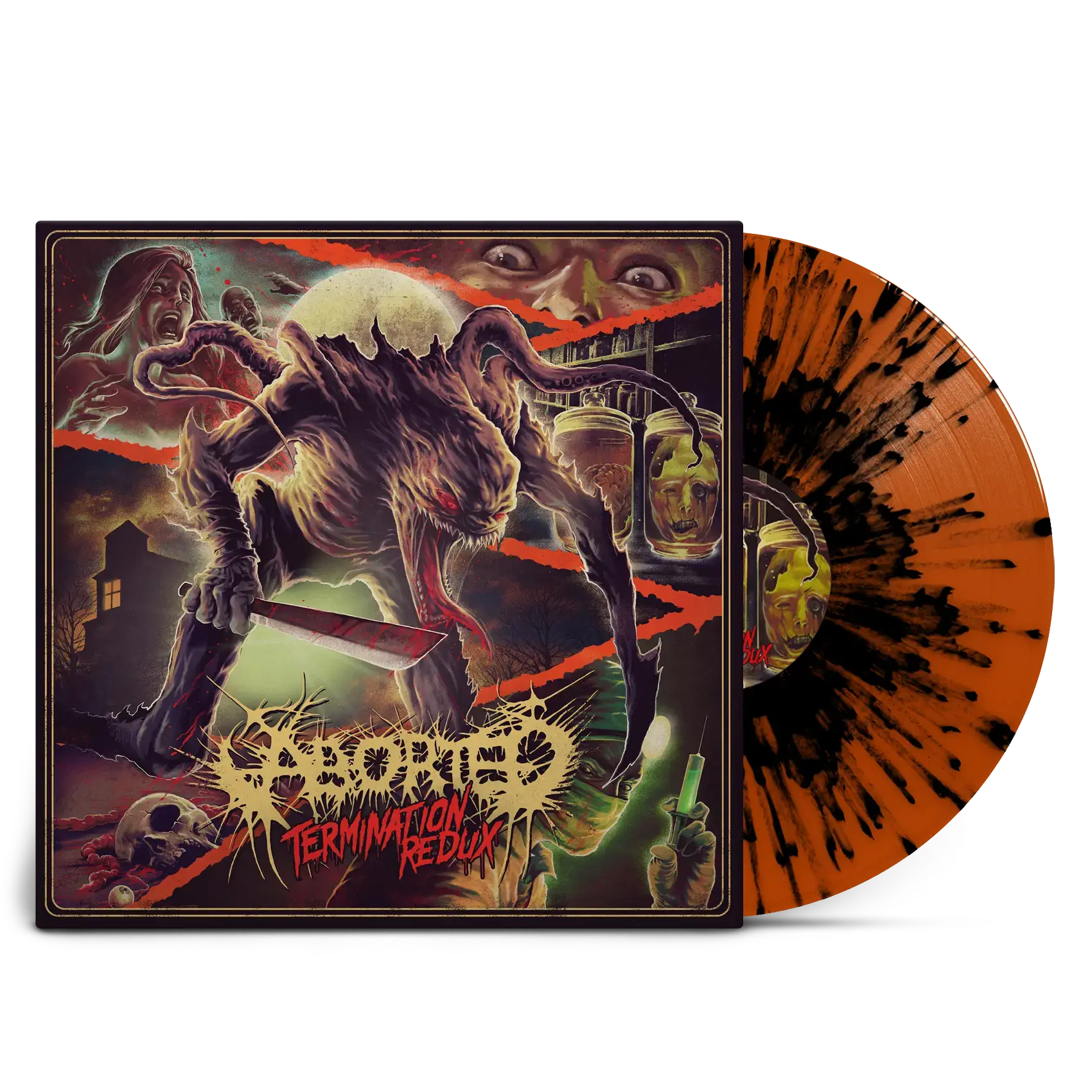 ABORTED - Termination Redux · ORANGE/BLACK SPLATTER LP ABORTED - Termination Redux · ORANGE/BLACK SPLATTER LP (Death Metal/Grindcore Vinyl)