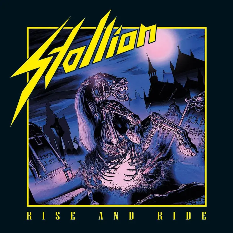 STALLION - Rise And Ride · YELLOW/PURPLE MARBLED LP · Bild 1 STALLION - Rise And Ride · YELLOW/PURPLE MARBLED LP (Heavy Metal Vinyl) · Bild 1