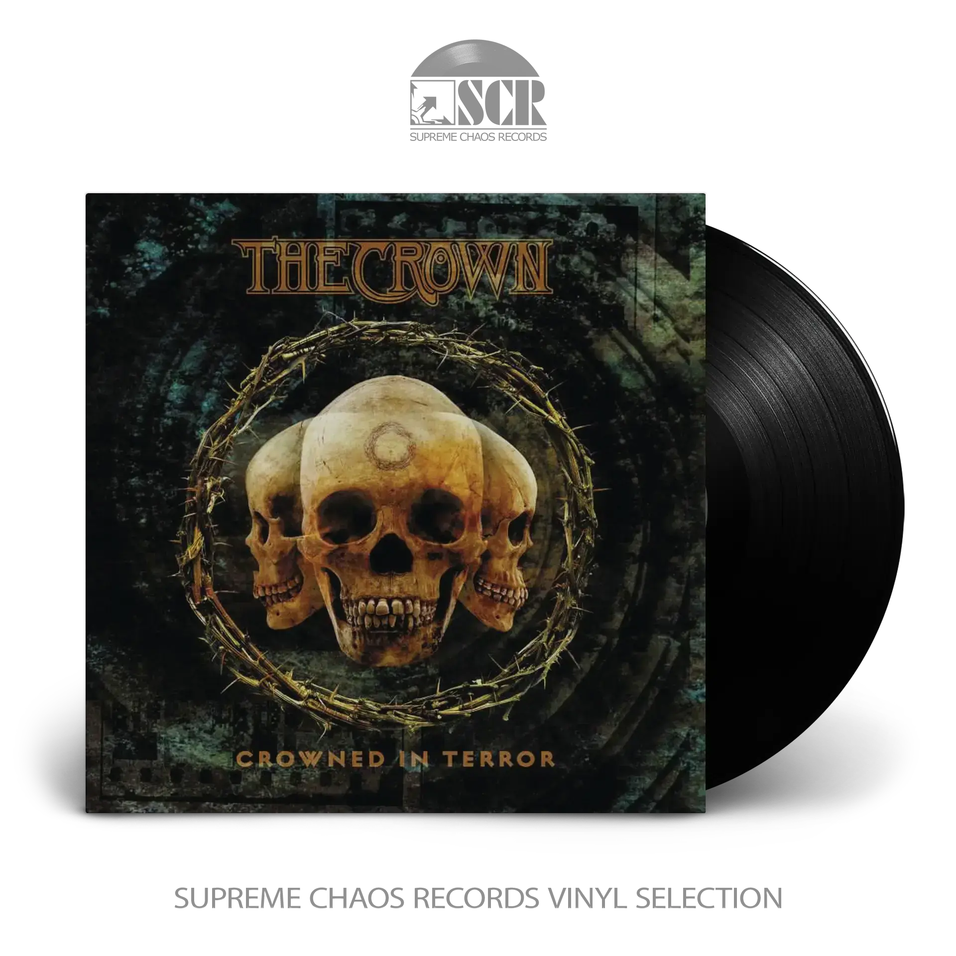 THE CROWN · Crowned In Terror | BLACK LP THE CROWN · Crowned In Terror | BLACK LP (Death Metal Vinyl)