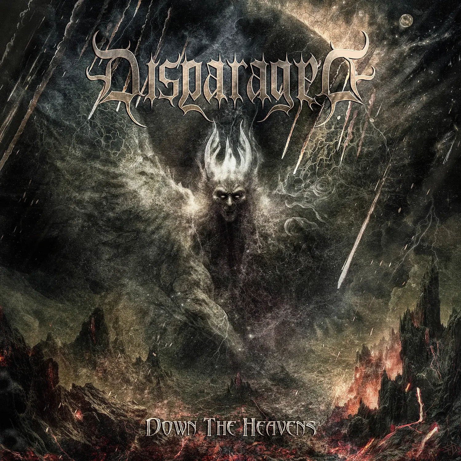 DISPARAGED - Down The Heavens · BLACK LP 1