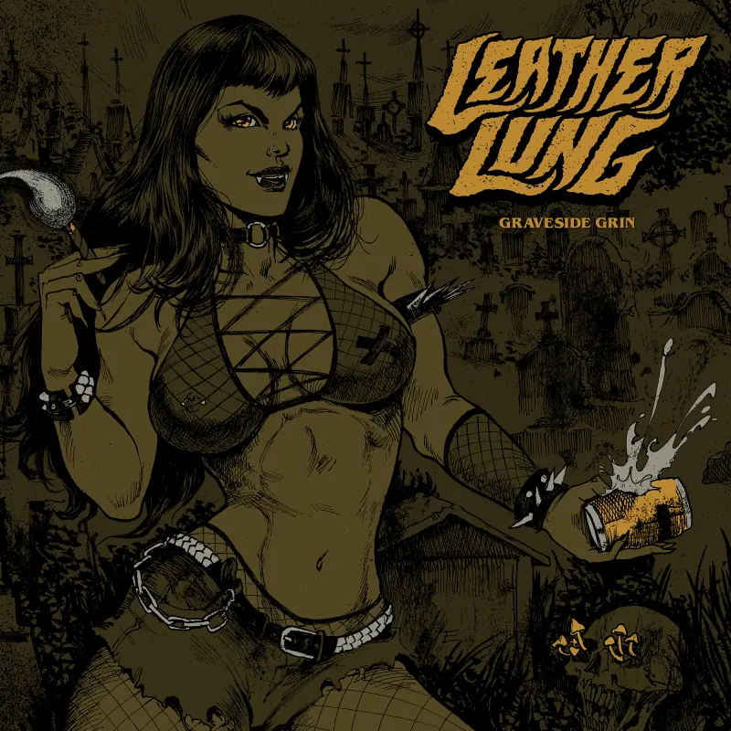 LEATHER LUNG · Graveside Grin | DIGISLEEVE CD (Stoner Rock/Sludge Metal CDs)