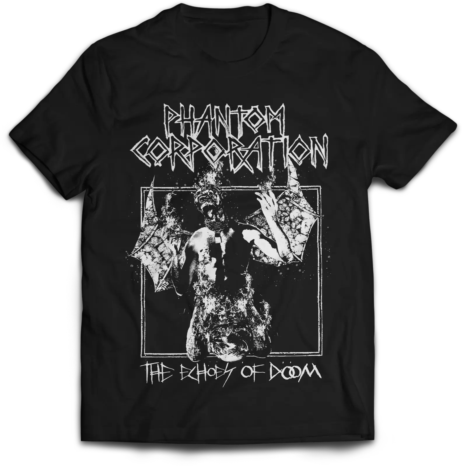 PHANTOM CORPORATION · The Echoes Of Doom | T-SHIRT PHANTOM CORPORATION · The Echoes Of Doom | T-SHIRT (Death Metal Clothes)