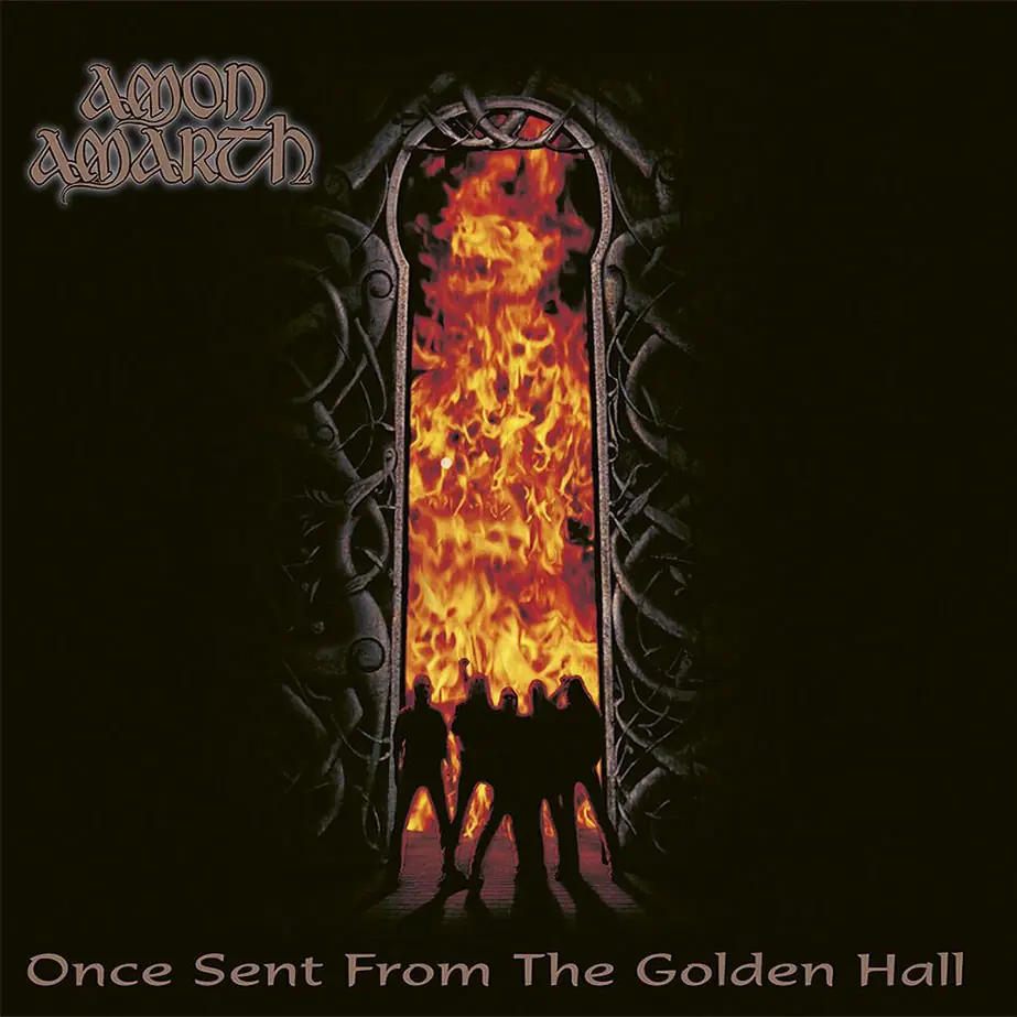 AMON AMARTH - Once Sent From The Golden Hall · SMOKE GREY MARBLED LP 1