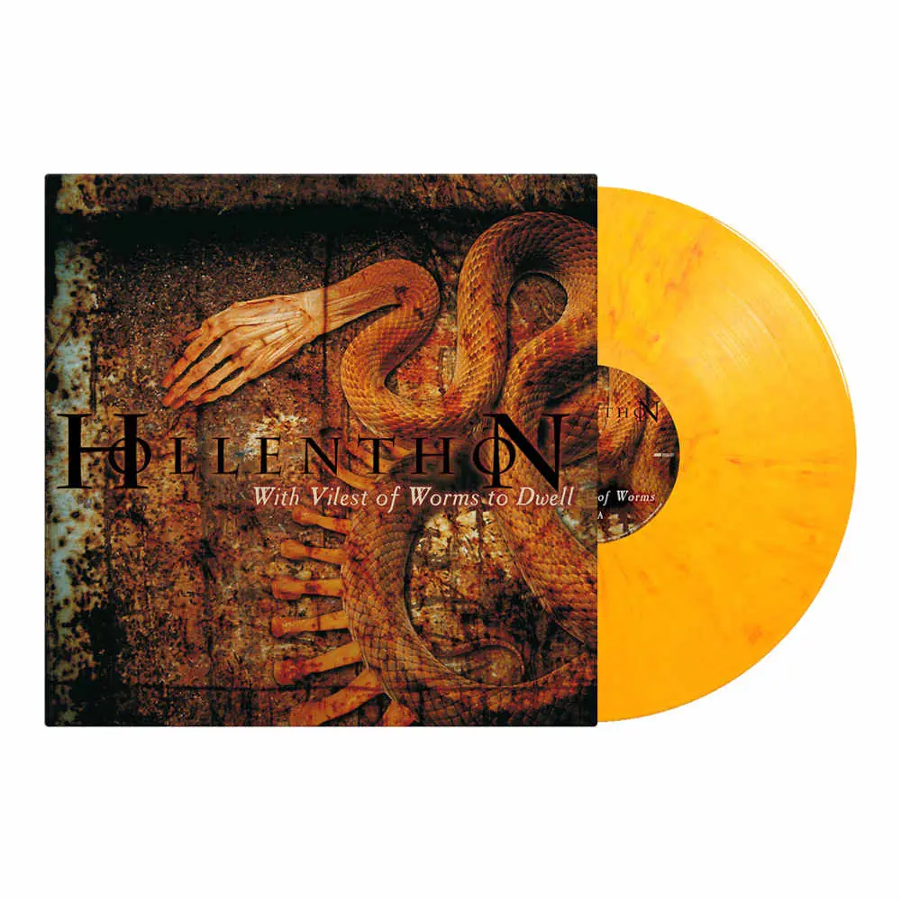HOLLENTHON - With Vilest Worms To Dwell · YELLOW/RED MARBLED LP (Death Metal Vinyl)