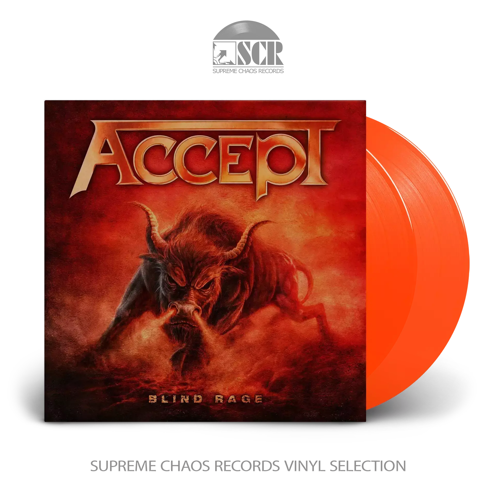 ACCEPT - Blind Rage · NEON ORANGE DLP (Heavy Metal Vinyl)