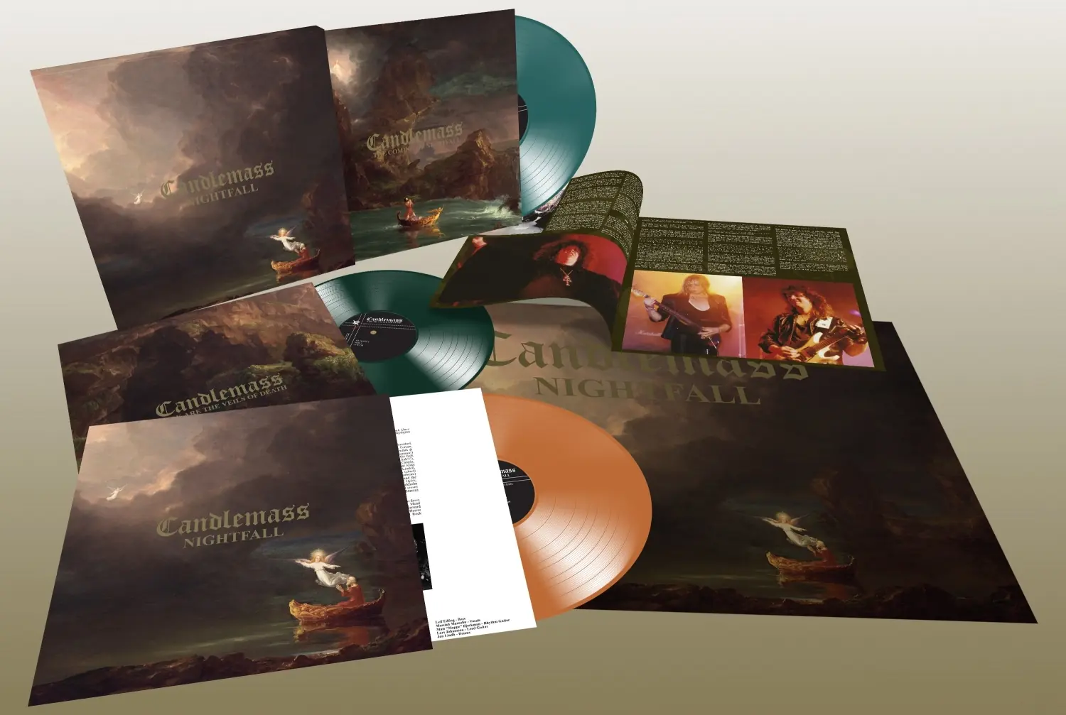 CANDLEMASS - Nightfall · ORANGE/TEAL GREEN/DARK GREEN 3LPBOXSET CANDLEMASS - Nightfall · ORANGE/TEAL GREEN/DARK GREEN 3LPBOXSET (Doom Metal Vinyl)