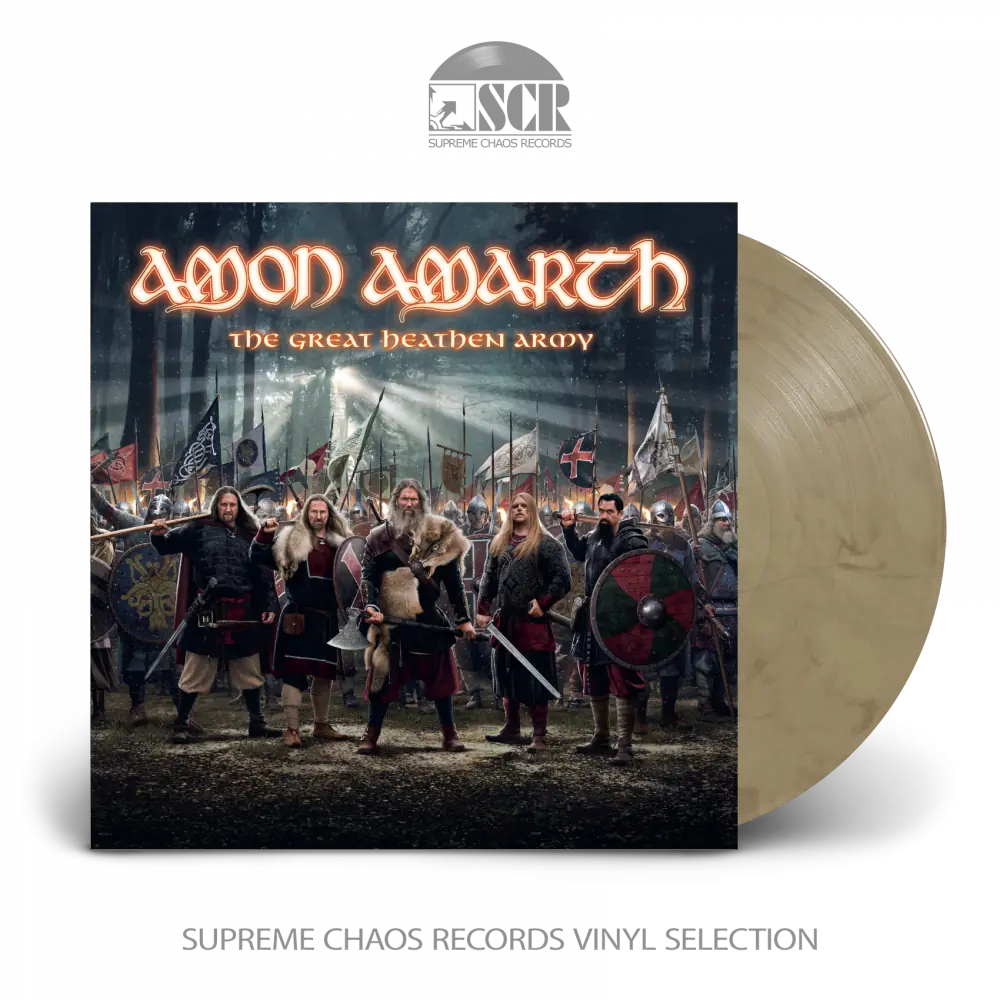 AMON AMARTH · The Great Heathen Army | FURR OFF WHITE MARBLED LP AMON AMARTH · The Great Heathen Army | FURR OFF WHITE MARBLED LP (Death Metal Vinyl)