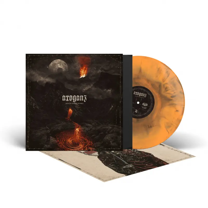 ARROGANZ · Death Doom Punks | ORANGE/BLACK GALAXY LP · Bild 2 ARROGANZ · Death Doom Punks | ORANGE/BLACK GALAXY LP (Death Metal Vinyl) · Bild 2