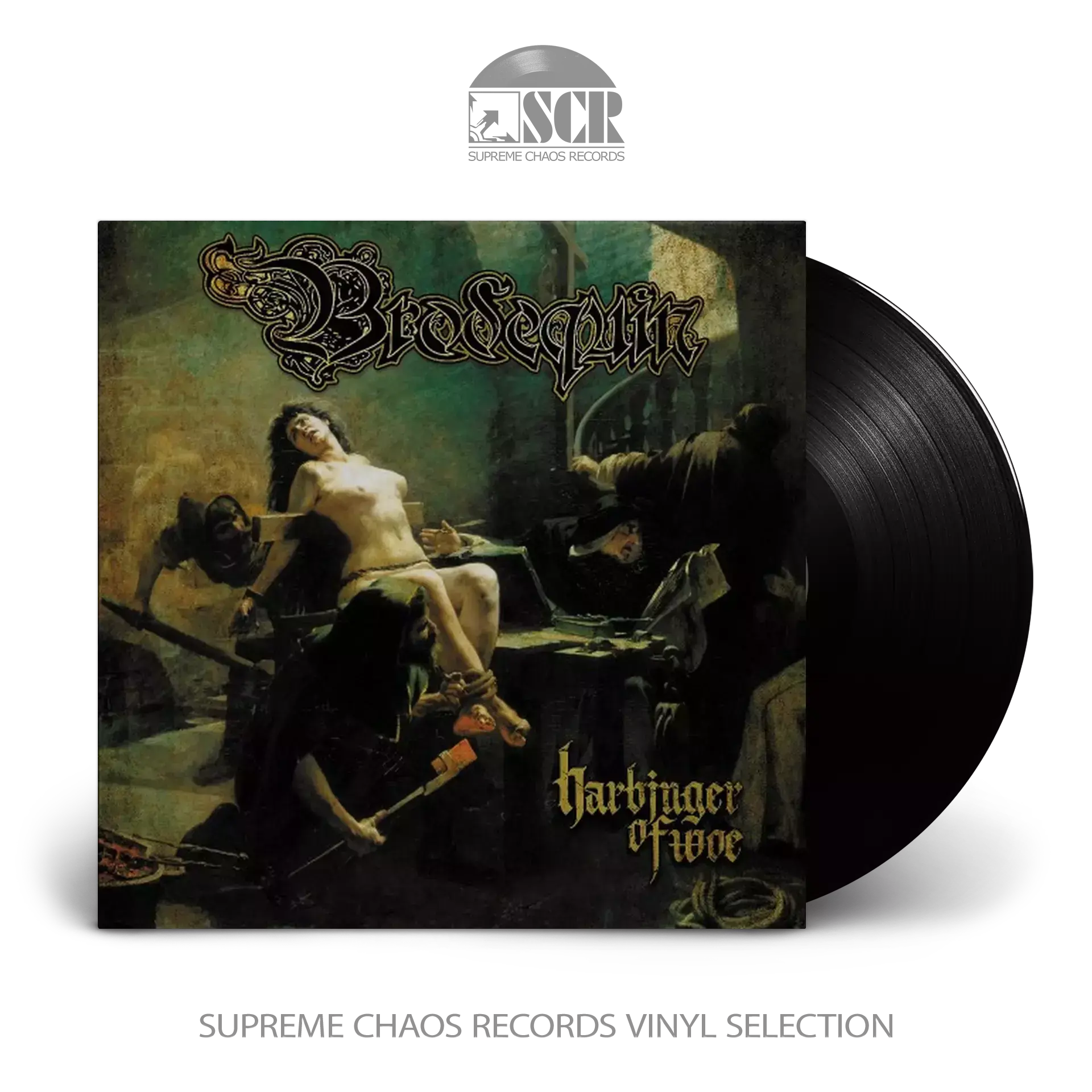 BRODEQUIN - Harbinger of Woe · BLACK LP (Death Metal Vinyl)