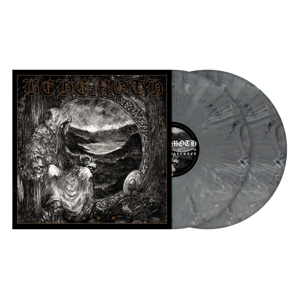 BEHEMOTH · Grom | STONE GREY MARBLED DLP BEHEMOTH · Grom | STONE GREY MARBLED DLP (Black Metal Vinyl)