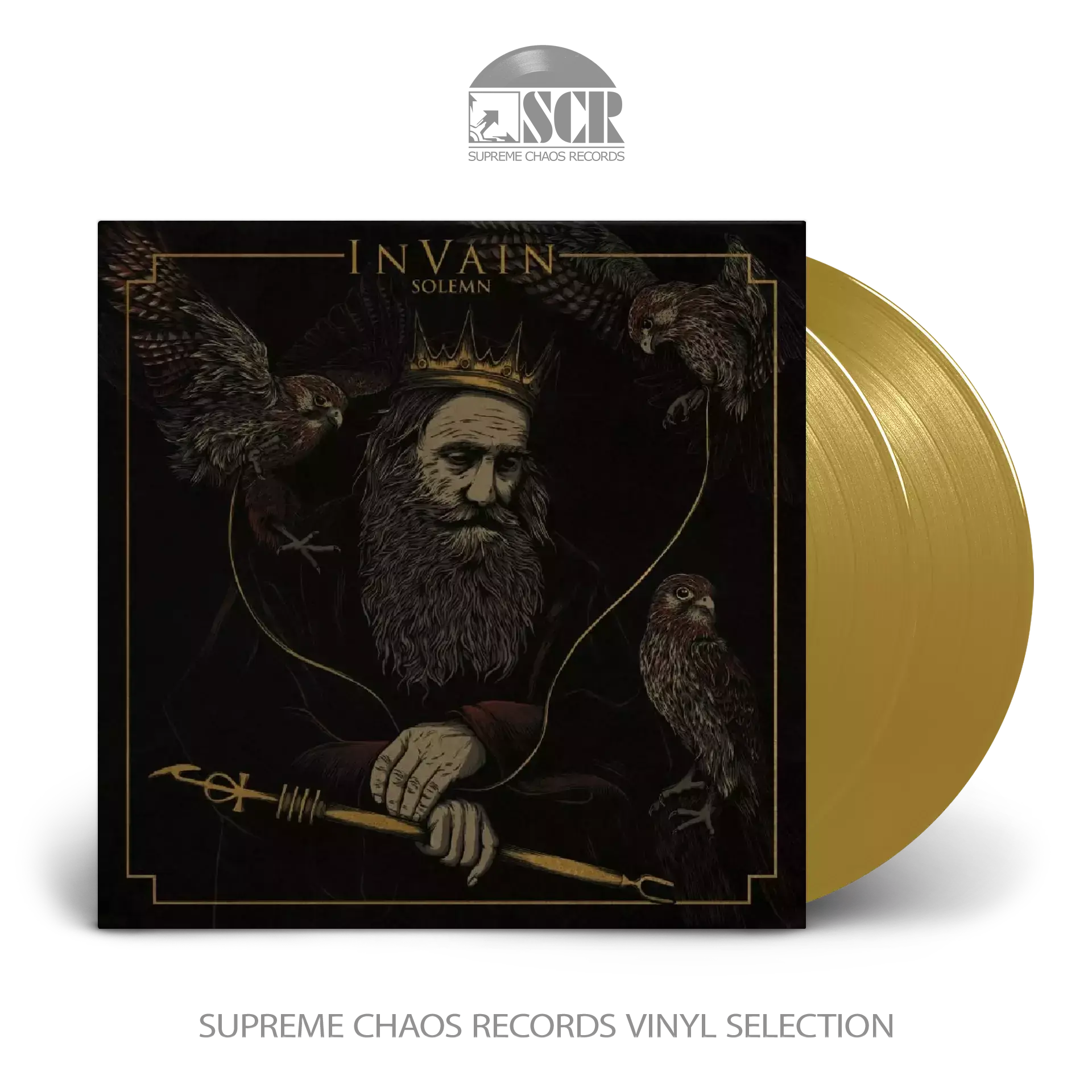 IN VAIN · Solemn | GOLD 2LP (Progressive Metal/Death Metal Vinyl)