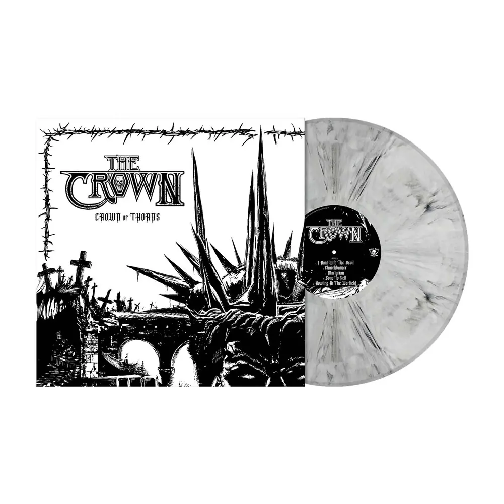 THE CROWN - Crown Of Thorns · WHITE/BLACK MARBLED LP THE CROWN - Crown Of Thorns · WHITE/BLACK MARBLED LP (Thrash Metal/ Death Metal Vinyl)