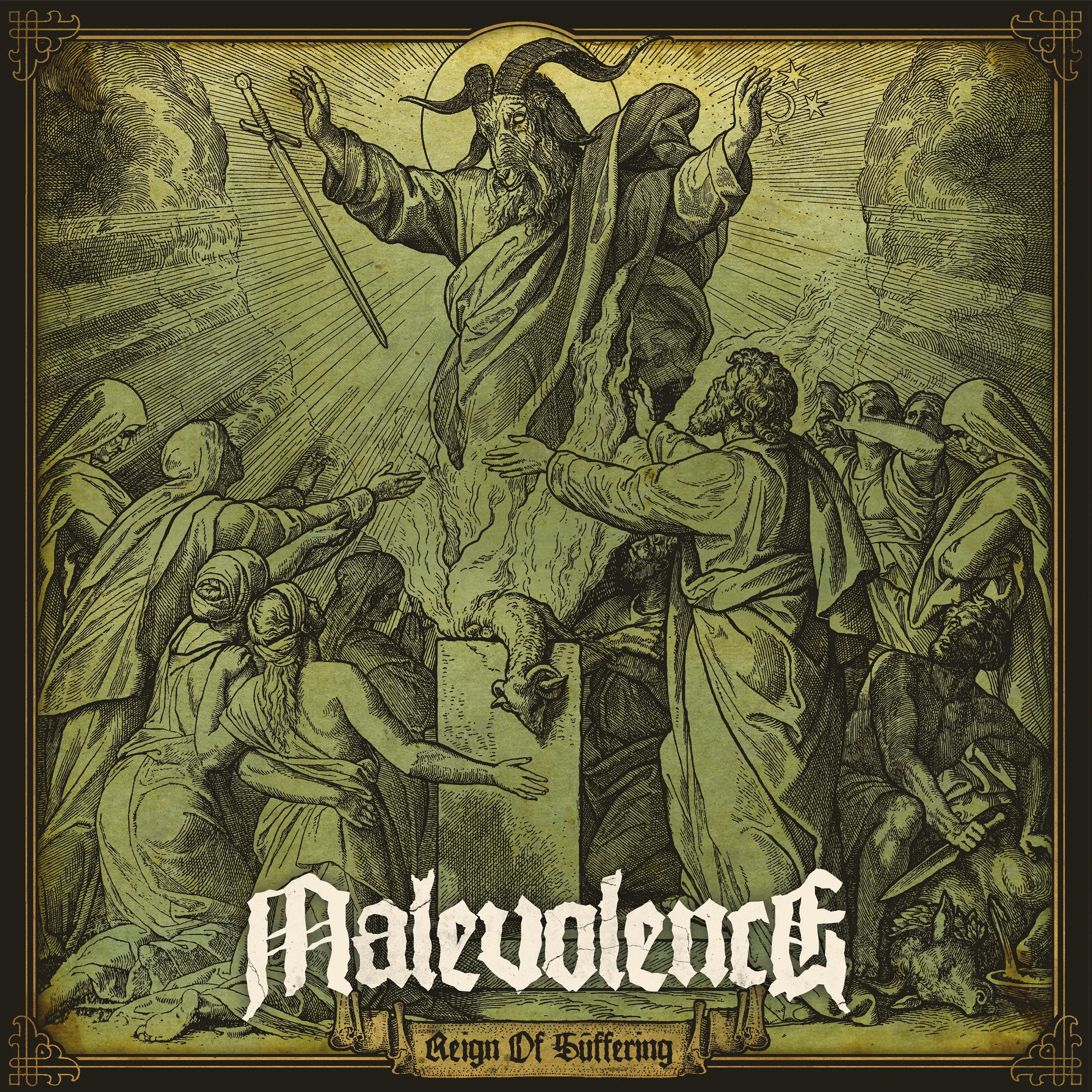 MALEVOLENCE - Reign Of Suffering (Re-Issue 2023) · TRANSPARENT SUN YELLOW VINYL (Hardcore Vinyl) · Bild 1