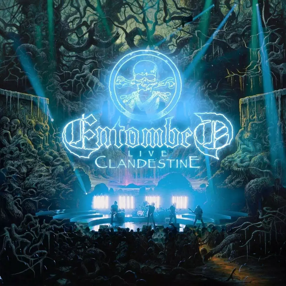 ENTOMBED - Clandestine - Live · RED 2LP · Bild 1 ENTOMBED - Clandestine - Live · RED 2LP (Death Metal Vinyl) · Bild 1