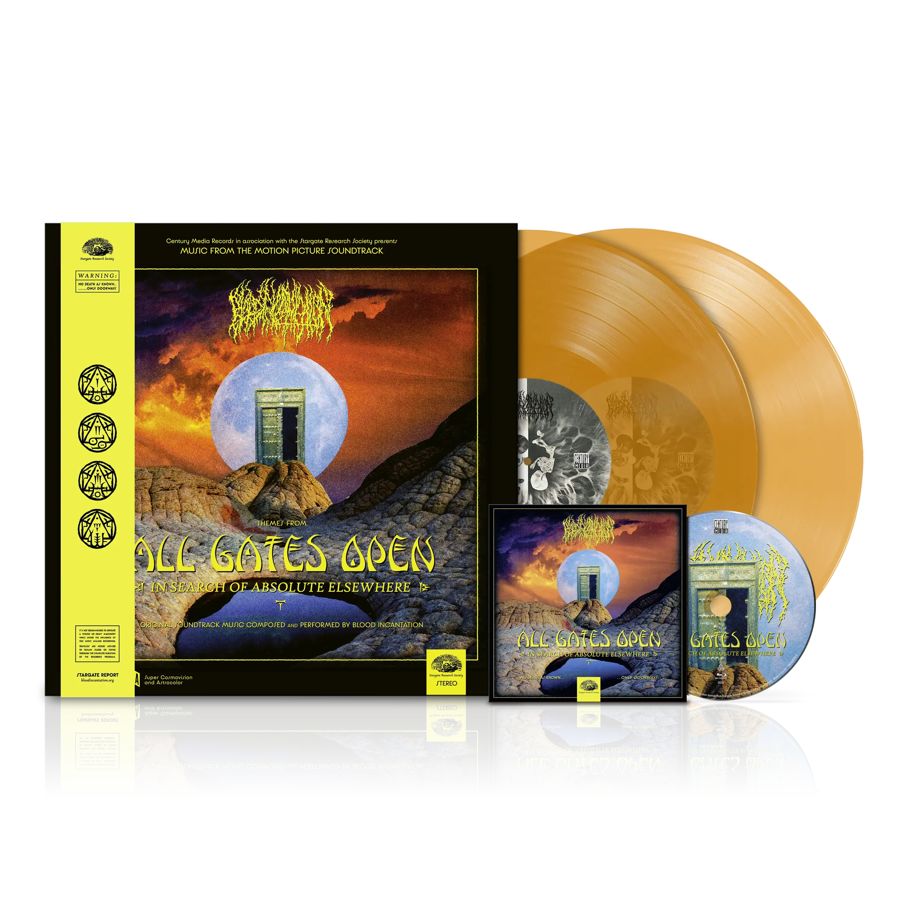 BLOOD INCANTATION · All Gates Open (Original Motion Picture Soundtrack) | ORANGE 2LP+BLURAY (Progressive Metal/Death Metal Vinyl)