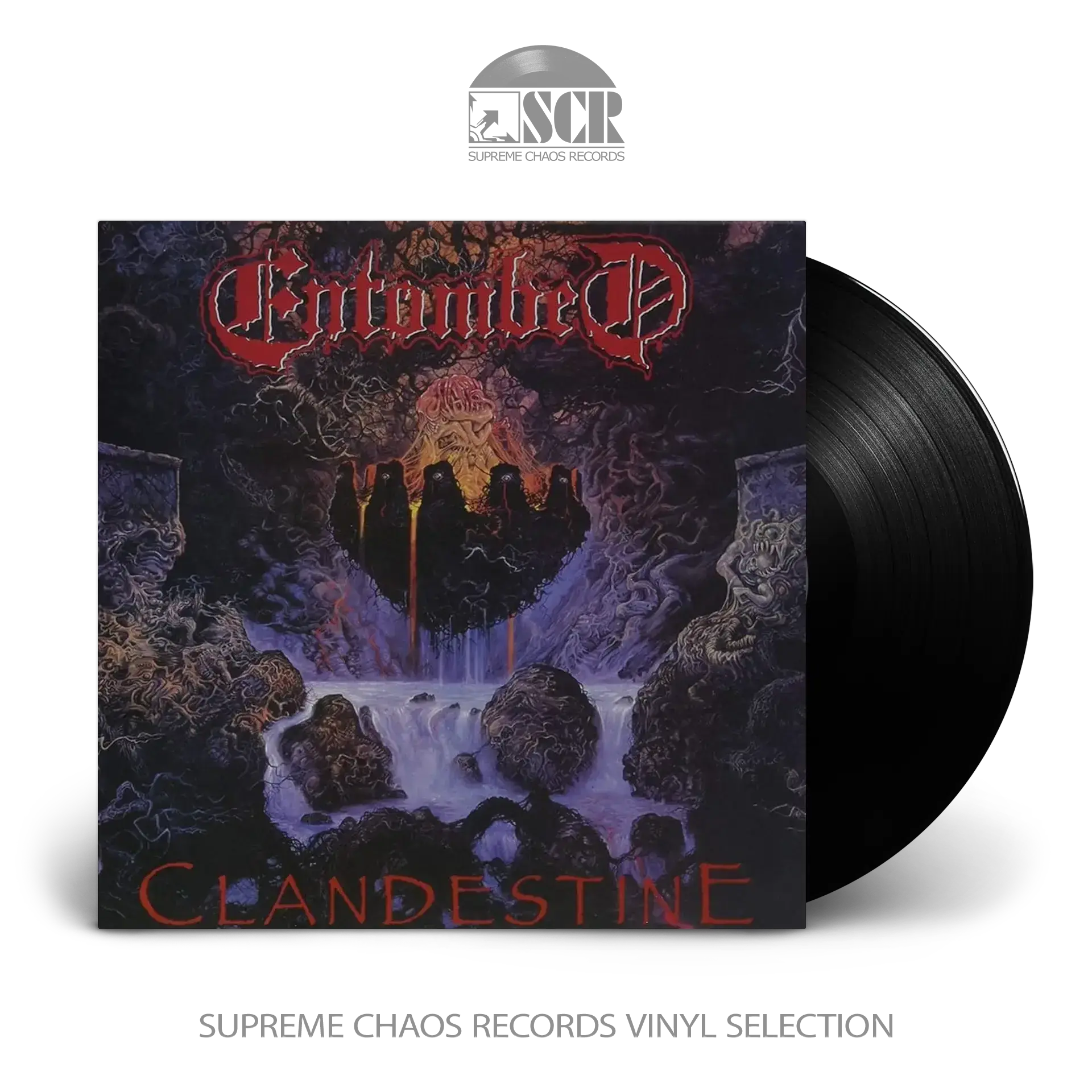 ENTOMBED · Clandestine (FDR) | BLACK LP ENTOMBED · Clandestine (FDR) | BLACK LP (Death Metal Vinyl)