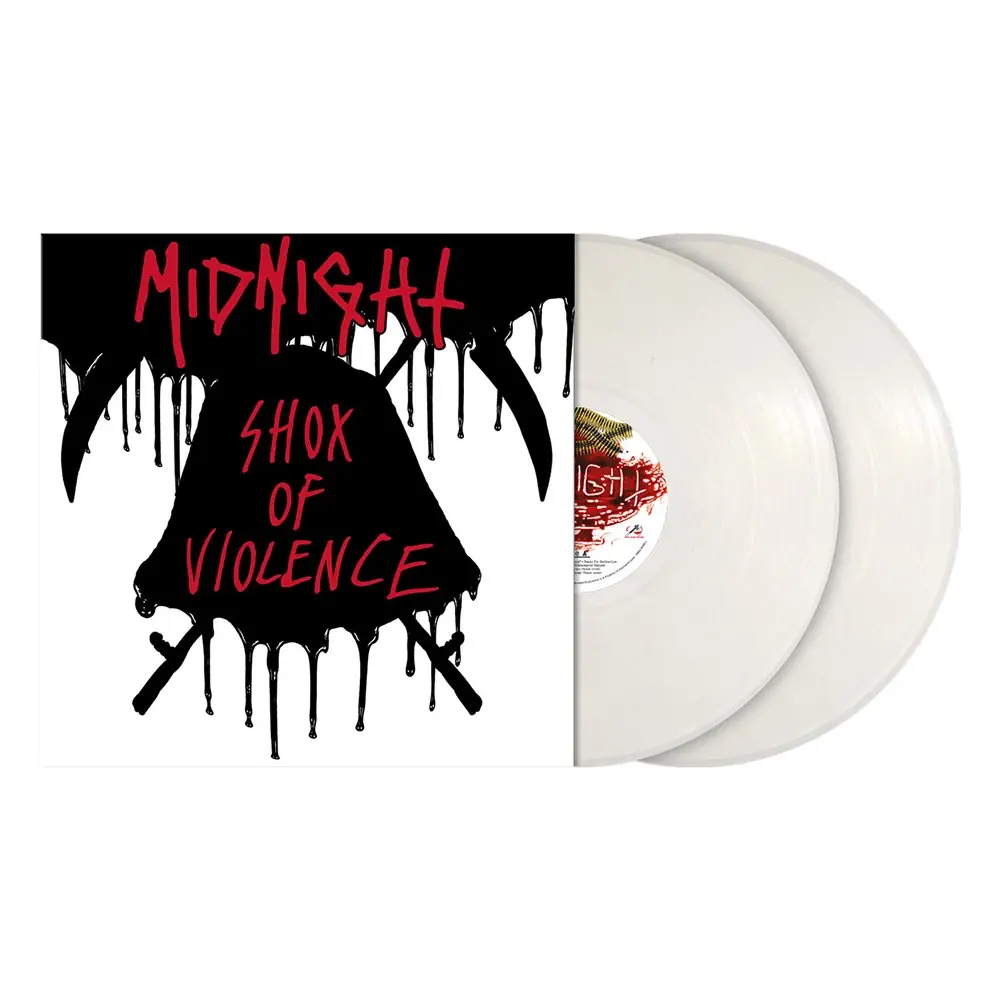MIDNIGHT · Shox Of Violence (Re-Issue) | WHITE 2LP MIDNIGHT · Shox Of Violence (Re-Issue) | WHITE 2LP (Black Metal/Thrash Metal Vinyl)