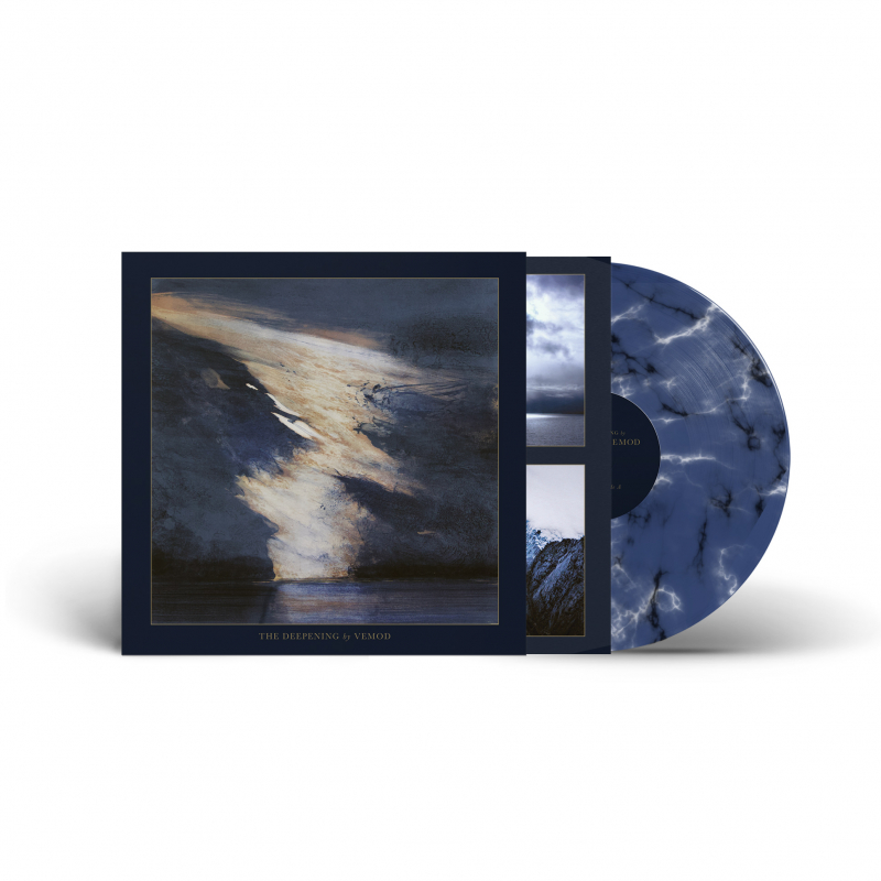 VEMOD · The Deepening | BLUE/WHITE/BLACK MARBLED LP VEMOD · The Deepening | BLUE/WHITE/BLACK MARBLED LP (Atmospheric Metal / Black Metal Vinyl)