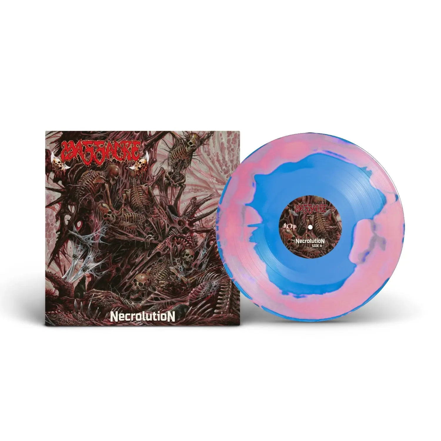 MASSACRE - Necrolution · PINK/BLUE COLOR IN COLOR LP MASSACRE - Necrolution · PINK/BLUE COLOR IN COLOR LP (Death Metal Vinyl)