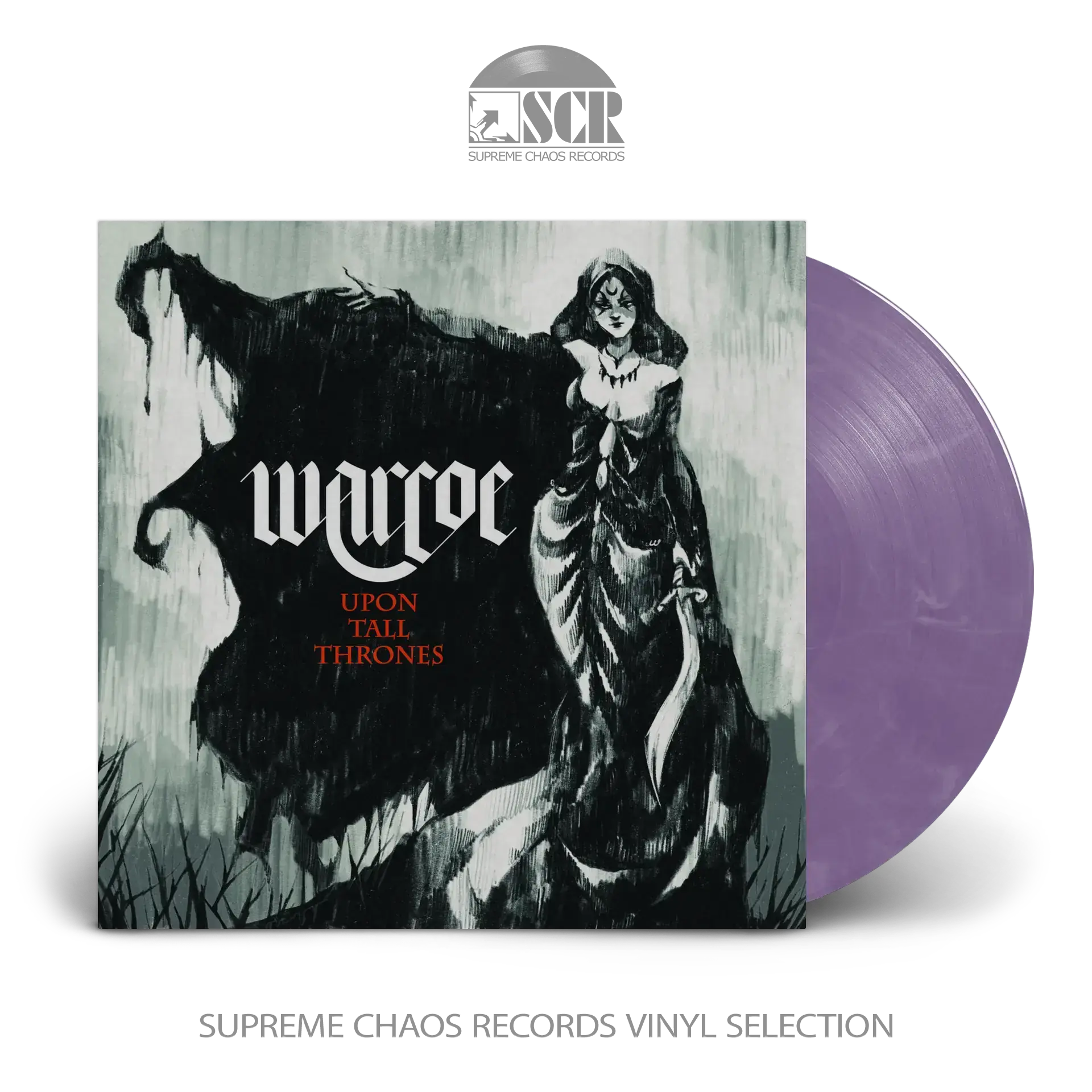 WARCOE - Upon Tall Thrones · LAVENDER MARBLED LP (Doom Metal/Stoner Metal Vinyl)