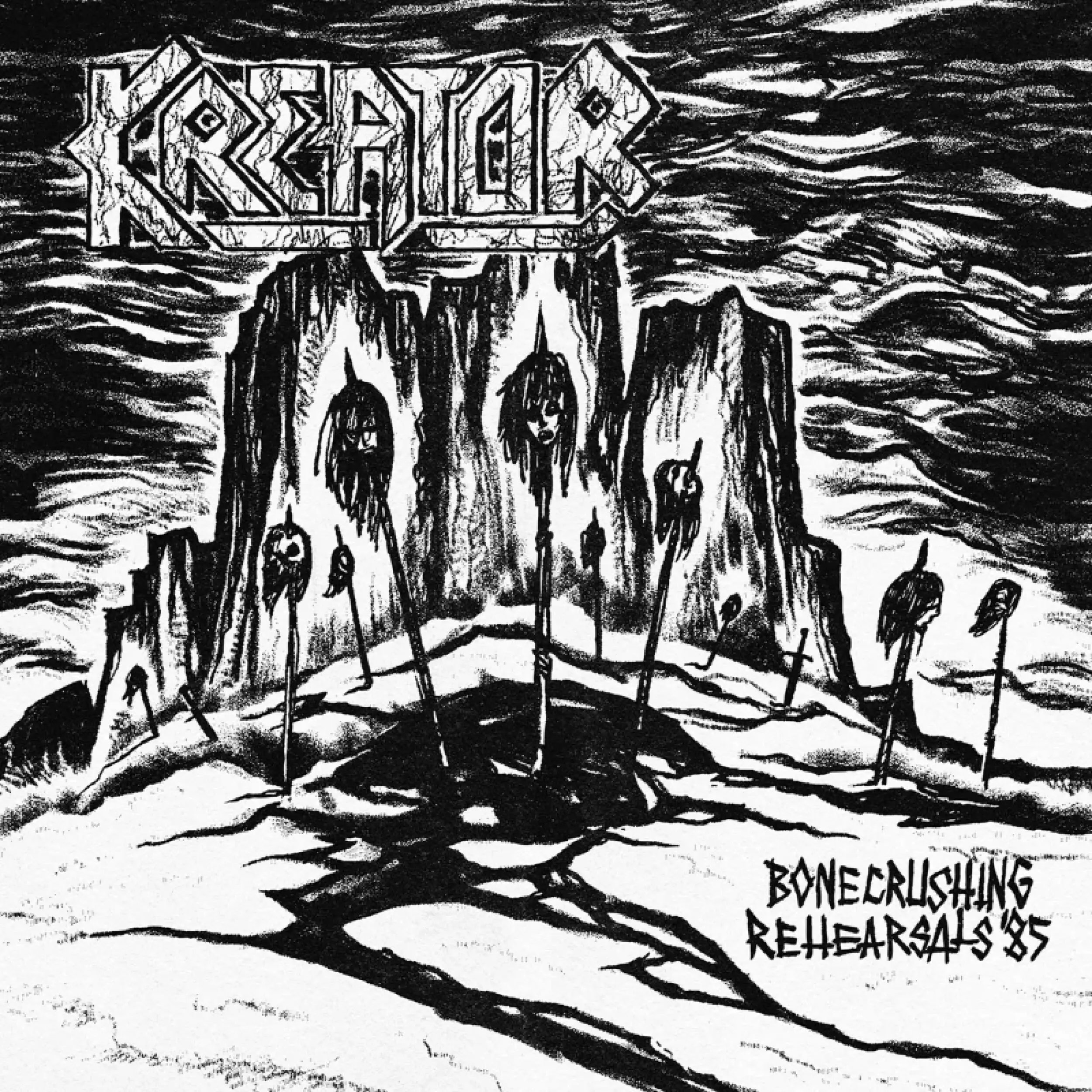 KREATOR - Bonecrushing Rehearsals '85 · WHITE LP · Bild 1 KREATOR - Bonecrushing Rehearsals '85 · WHITE LP (Thrash Metal Vinyl) · Bild 1