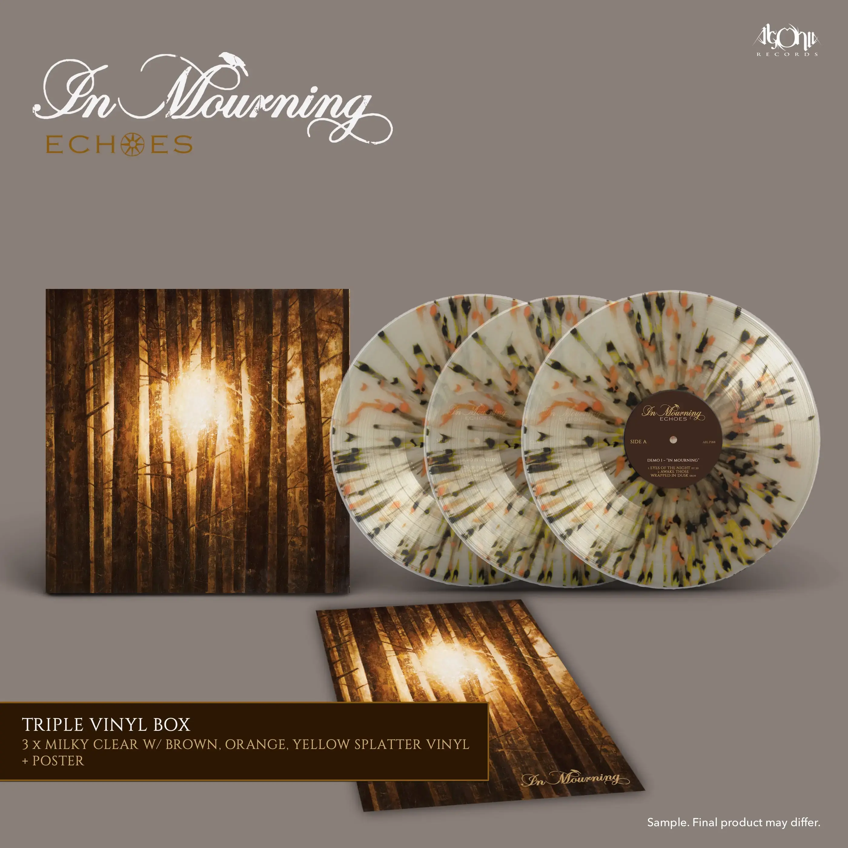 IN MOURNING - Echoes · SPLATTER 3LP IN MOURNING - Echoes · SPLATTER 3LP (Melodic Death Metal Vinyl)