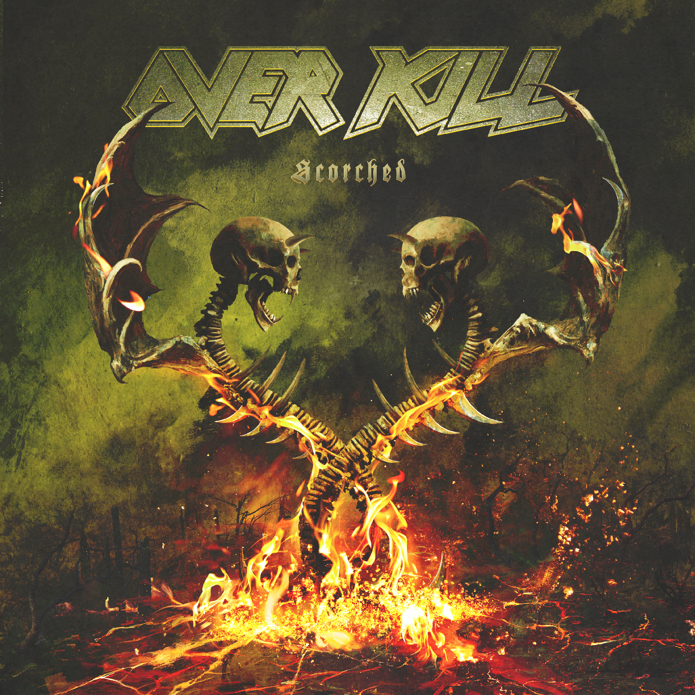 OVERKILL - Scorched · AZTEC GOLD DLP · Bild 1 OVERKILL - Scorched · AZTEC GOLD DLP (Thrash Metal Vinyl) · Bild 1