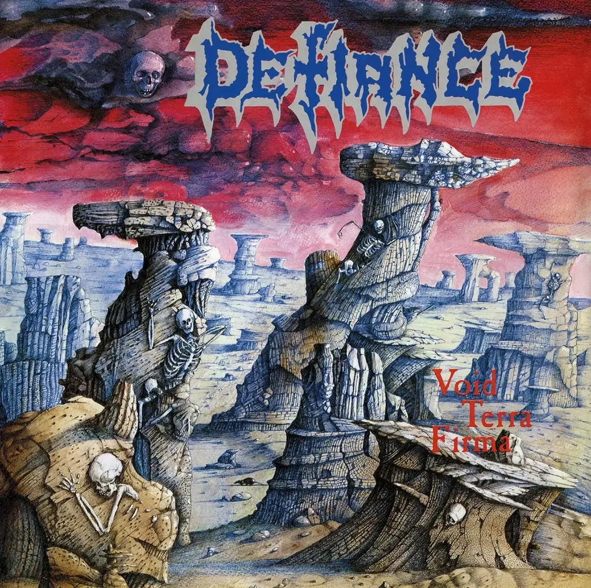 DEFIANCE - Void Terra Firma · RED/BLACK MARBLED VINYL (Thrash Metal Vinyl) · Bild 1