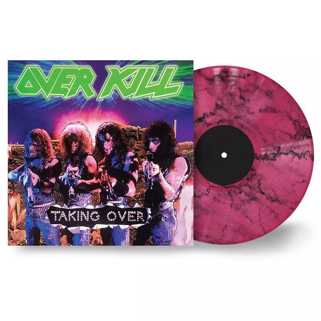 OVERKILL - Taking Over · PINK MARBLED LP (Thrash Metal Vinyl)