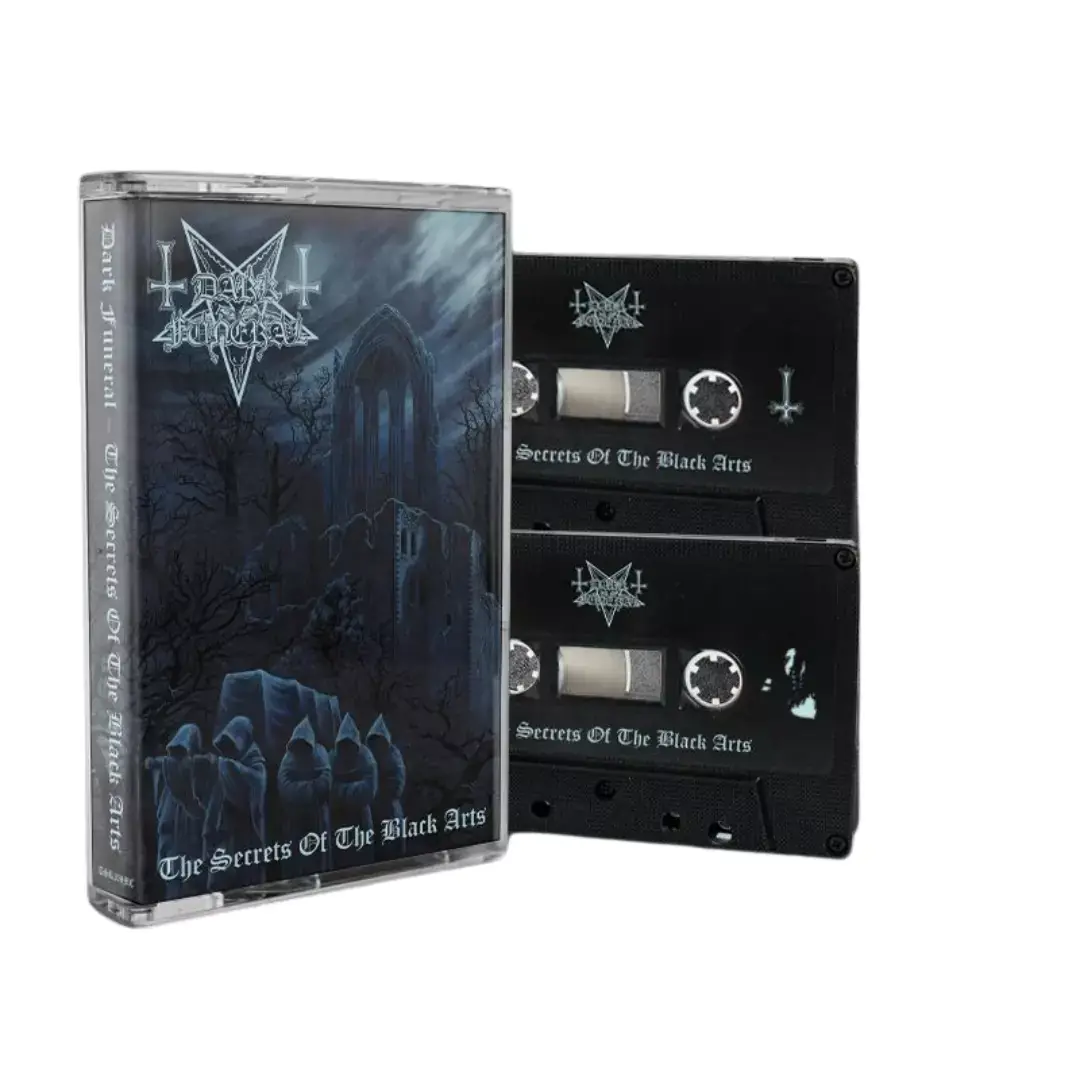 DARK FUNERAL - The Secrets Of The Black Arts · BLACK DOUBLE TAPE DARK FUNERAL - The Secrets Of The Black Arts · BLACK DOUBLE TAPE (Black Metal Vinyl)