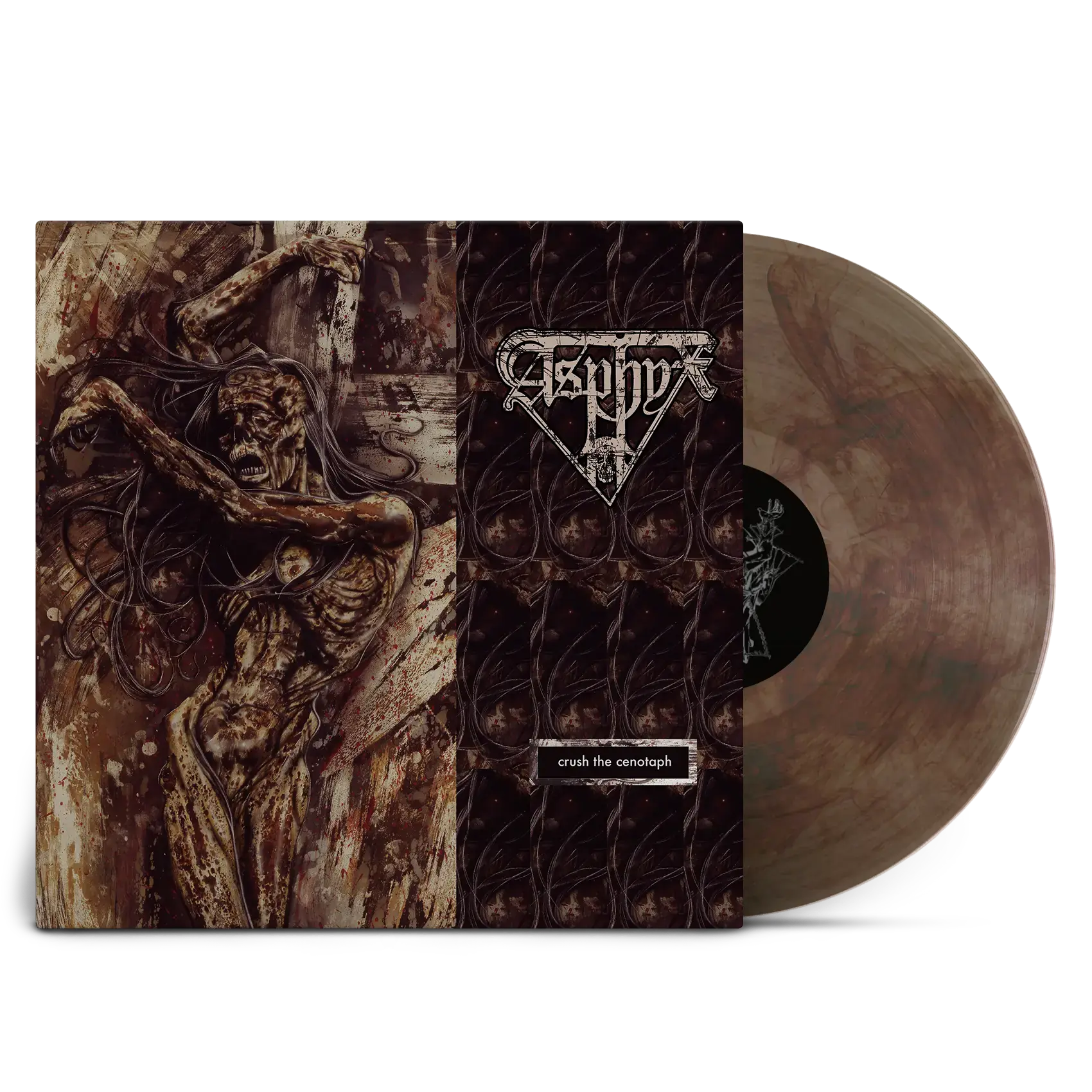 ASPHYX · Crush The Cenotaph | CLEAR/BLACK/RED LP ASPHYX · Crush The Cenotaph | CLEAR/BLACK/RED LP (Death Metal Vinyl)