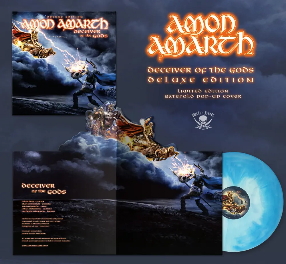 AMON AMARTH · Deceiver Of The Gods | BLUE POPUP VINYL LP AMON AMARTH · Deceiver Of The Gods | BLUE POPUP VINYL LP (Melodic Death Metal Vinyl)