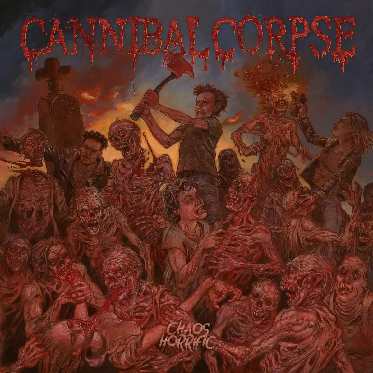 CANNIBAL CORPSE - Chaos Horrific · WHITE LP (Death Metal Vinyl) · Bild 1