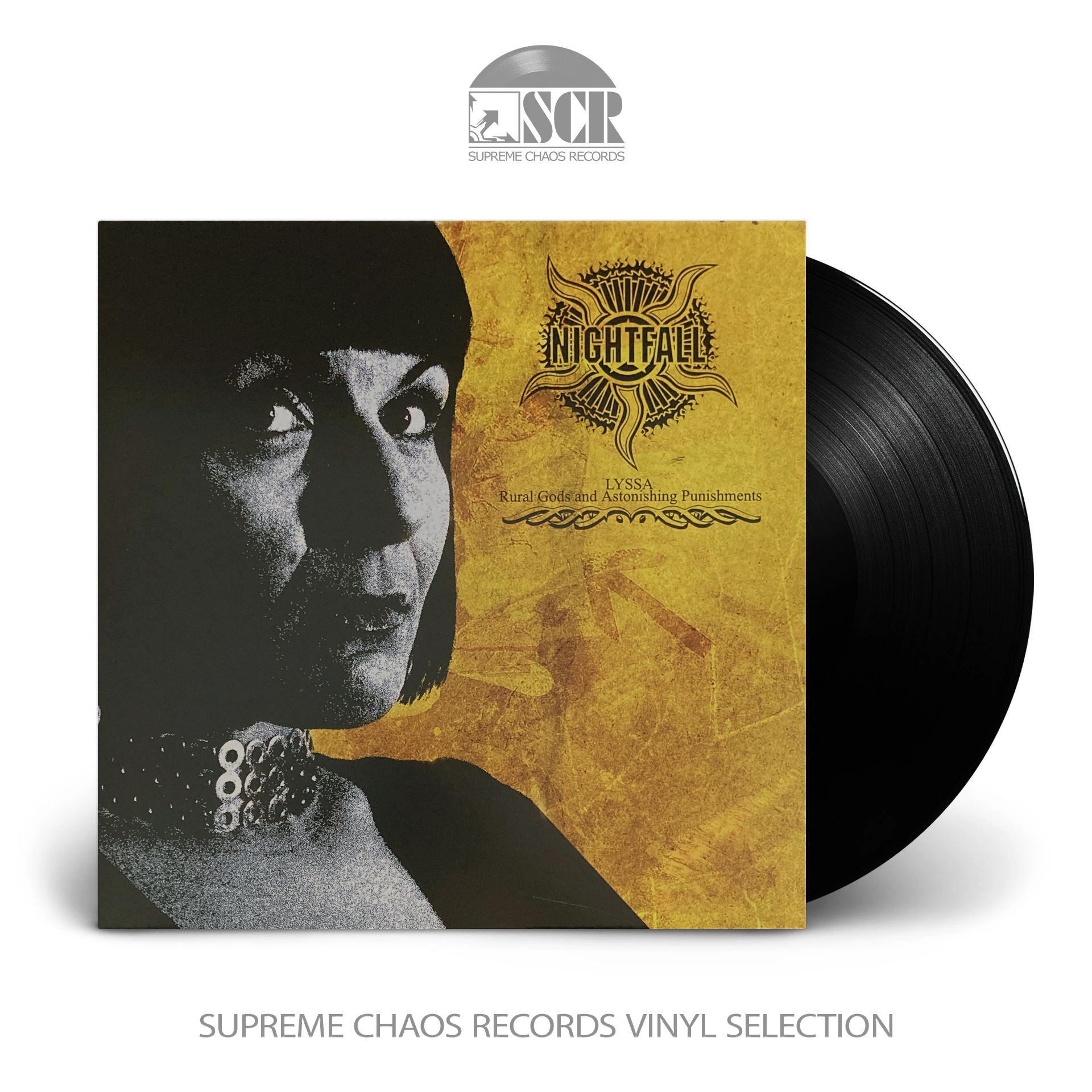 NIGHTFALL · Lyssa (Rural Gods And Astonishing Punishments) | BLACK LP (Heavy Metal Vinyl)