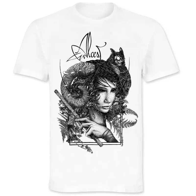 ALCEST · Faun | WHITE T-SHIRT (Post-Metal/Black Metal/Progressive Rock Clothes)