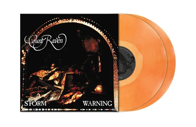 COUNT RAVEN - Storm Warning · CLEAR/SALMON PINK 2LP (Doom Metal Vinyl)