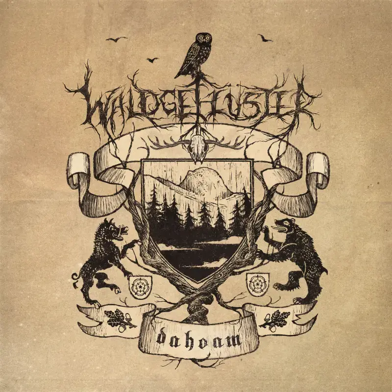 WALDGEFLÜSTER · Dahoam | BLACK 2LP (Black Metal Vinyl) · Bild 1